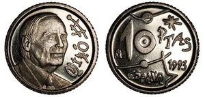 ESPAÑA: 10 pesetas 1993 Centenario del nacimiento de Joan Miró S/C - Picture 1 of 1