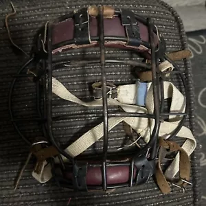 Winnwell Goalie Mask Model 28 Vintage Rare Metal Cage Hockey Canada - Picture 1 of 5