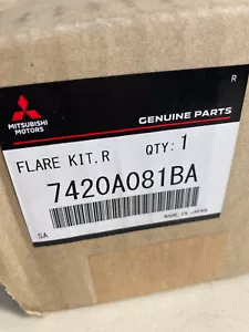 GENUINE MITSUBISHI NEW OEM 7420A081BA FLARE KIT Overfender RR LH - Picture 1 of 4