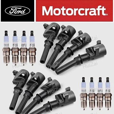 8PCS OEM Motorcraft Ignition Coil DG508 &Spark Plug SP479 For Ford F150 4.6 5.4L Foto 1 de 4