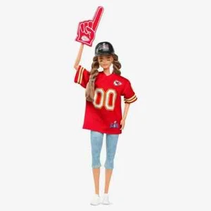 Barbie Puppe Kansas City Chiefs Super Bowl LVIII NEU - Bild 1 von 6