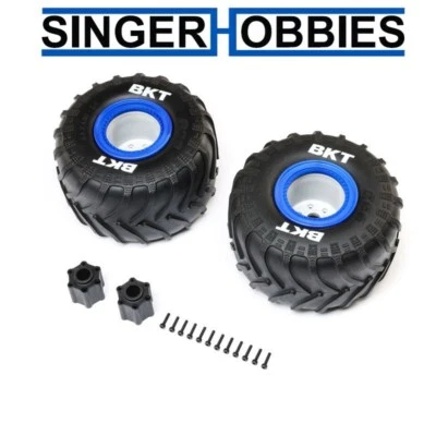 LOSI LOS-1819 BKT 2.6" Monster Truck Tire, Med, Premount, Blue (2): LMT 2.0 HH - Image 1 of 2