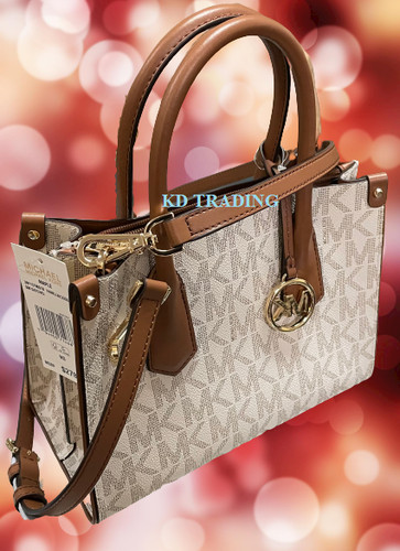 Borsa a mano MICHAEL KORS Donna MAPPLE TELA Da Viaggio A Spalla Vita VANIGLIA