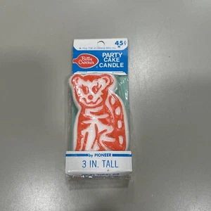 Vintage ORANGE TIGER Party Cake Birthday Candle Betty Crocker - Picture 1 of 3