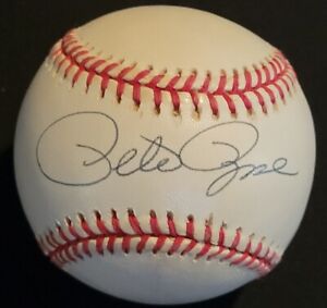 PETE ROSE hand signed "SWEET SPOT" vintage ONL Baseball Cincinnati Reds Beckett