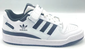 Adidas Forum Zapatos Bajos Niños Entrenadores Reino Unido Talla 4 - 6 Blanco/Blanco/Negro FY7757 - Imagen 1 de 15
