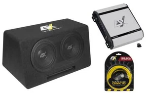 ESX DBP208Q 2x 20cm Bajo Paquete + Amplificador + Cable de Conexión Novedad - Imagen 1 de 1
