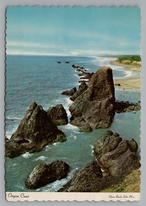 Postal Oregon Coast Near Seal Rock tamaño continental sin publicar - Imagen 1 de 2