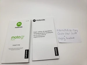 New Motorola Moto G6 Play Quick User Guide Manual And Safety Brochure - Zdjęcie 1 z 5