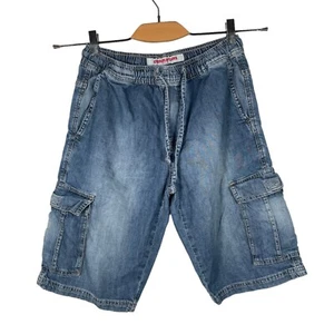 CARRERA Pantaloncini Cargo in Denim di Jeans Vintage da Uomo Elastici - Taglia S - Foto 1 di 6