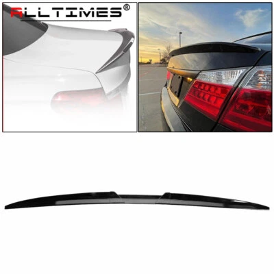 For Honda Accord 4DR Sedan 2013-2017 Gloss Black Car Rear Trunk Spoiler Lip Wing Foto 1 de 4