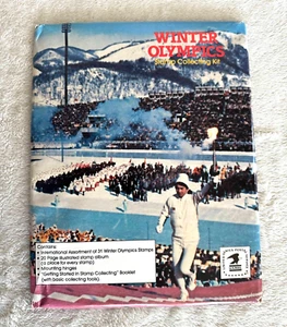 Álbum de estampillas de los Juegos Olímpicos de Invierno USPS de 1983 nuevo y sin abrir - Imagen 1 de 2