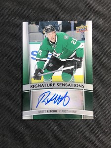 2015-16 UPPER DECK SERIES ONE BRETT RITCHIE SIGNATURE SENSATIONS AUTO #SS-BR