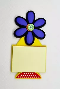 MAGNETE CALAMITA FRIGO GOMMATA PORTA POST IT FIORE FIORI - Foto 1 di 1