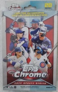 2022 Topps Update Series Chrome Baseball Factory Sealed Hanger Box! 5 Packs - Picture 1 of 3