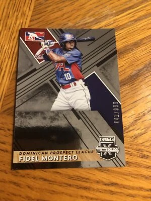 2019 Panini Elite Extra Edition Fidel Montero 441/999 #188 DPL - Image 1 of 3