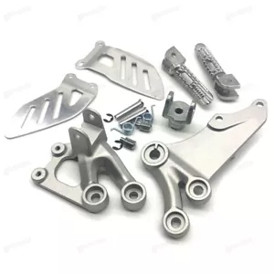 Suzuki GSXR600/GSXR750 Silver Front Foot Pegs Footrest Bracket Fit For 2006-2010 - Bild 1 von 6