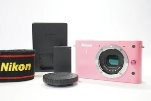 [Near MINT] Nikon 1 J1 Pink Digital Mirrorless Camera Body Only From Japan - Picture 1 of 9
