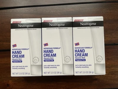 LOTE de 3 Crema de Manos Neutrogena Fórmula Noruega Sin Fragancia 2oz Cada una Foto 1 de 3