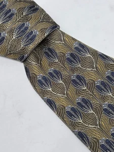 Corbata Robert Talbott Best of Class 100 % seda EE. UU. 60 X 4 pulgadas dorada y azul floral - Imagen 1 de 5