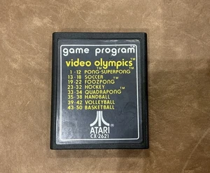 Atari 2600 Video Olympics Game (1977) - Pong, Superpong, Foozpong, Basketball, + - Bild 1 von 4