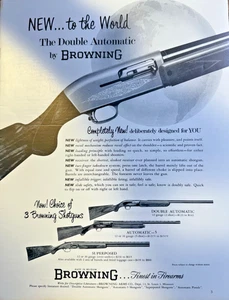 1955 Magazine Advertisement Browning Double Automatic Shotgun - Picture 1 of 1