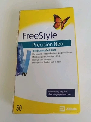 Tiras reactivas de glucosa en sangre Free Style Precision Neo 50 ct 12/2025 Foto 1 de 2