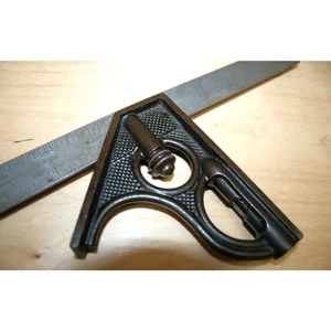 Cuadrado combinado Stanley 46-222 12" con burbuja de nivel - Imagen 1 de 14