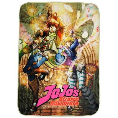 JoJo's Bizarre Adventure Anime Manga Suave Vellón Peluche Manta 45" x 60" Foto 1 de 4