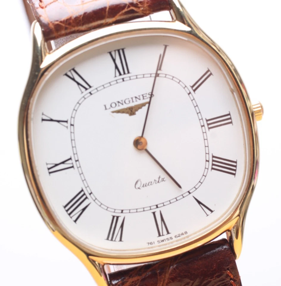 Nuevo Reloj de Cuarzo Batería [Casi COMO NUEVO] LONGINES Esfera Blanca 31mm Cuadrado Para Hombre JAPÓN Foto 1 de 4