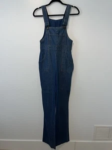 Vintage 1970s Denim Bib Overalls by h.i.s Women’s XS - CROTCH HOLE! - Picture 1 of 21