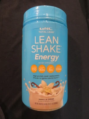 GNC Total Lean Maan Shake Energy Crema Sabor Vainilla 26.07 OZ 16 Porciones Foto 1 de 2