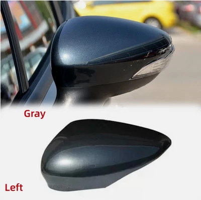 Cubierta de tapa de espejo retrovisor gris del lado izquierdo del conductor para Ford Fiesta 2009-2017  Foto 1 de 4