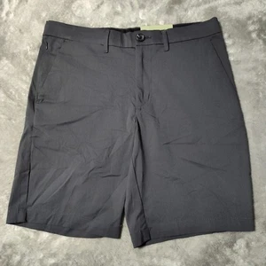 NWT Goodfellow & Co Wrinkle Resist. Charcoal Gray Tech Stretch Shorts 9" Sz 30 - Picture 1 of 9