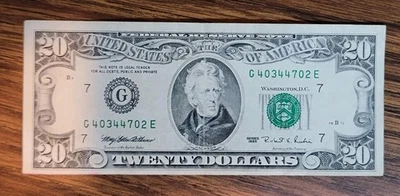$20 Dollar 1995 Vintage Note Great Condition - Image 1 of 4