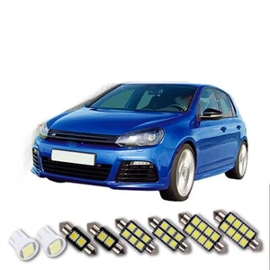 8x SMD LED Interior Lighting Set White 12V For VW Golf 6 VI 5K1 GTI GT R TSI - Picture 1 of 9