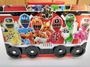 Super Sentai Escuadrón de Trenes Japoneses Power Rangers Caja de Hojalata Ruedas Programa de TV 2014 - Imagen 1 de 7