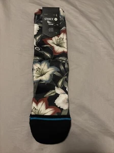 STANCE L 2-5.5 Youth Variegate Socks Crew Tropical Print Kids Boys Girls - Picture 1 of 2