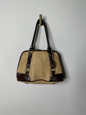 Bolso de Hombro GIANI BERNINI Boho Mimbre Trenzado Paja Tejido Foto 1 de 4