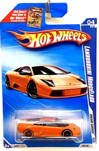 2009 HOT WHEELS ORANGE LAMBORGHINI MURCIELAGO '09 DREAM GARAGE 4/10 IN PROTECTOR - Picture 1 of 5