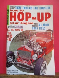 De colección Marzo 1963 Cómo subir tu motor cargador especial Ford Roadsters - Imagen 1 de 12