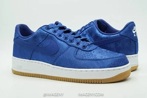 NIKE AIR FORCE 1 LOW USED SIZE 10 CLOT SILK GAME ROYAL WHITE CJ5290-400 - Picture 1 of 7