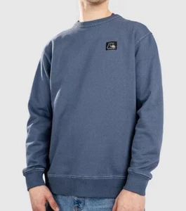Quiksilver Blue Crewneck Pullover Logo Sweatshirt Quicksilver Men's Small - Picture 1 of 8