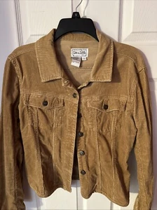 Live A Little Tan Corduroy Jacket Size Small ~ EUC - Picture 1 of 4