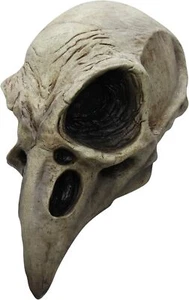Crow Skull Latex Mask Bird Fancy Dress Up Halloween Adult Costume Accessory - Picture 1 of 1