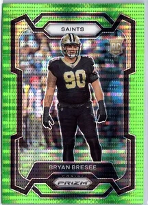 2023 Panini Prizm #372 Bryan Bresee New Orleans Saints RC-Neon Green Pulsar - Picture 1 of 2