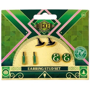 Wicked Hat, Potion and Elphaba E Logo Stud Earring Set - Picture 1 of 3