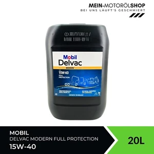 Mobil Delvac Modern 15W-40 Full Protection Volvo Mercedes MAN Deutz CAT 20 Liter - Bild 1 von 4