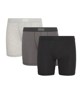 Boxer uomo Skims cotone 5" confezione da 3 taglia grande canna di fucile multipack - Foto 1 di 5
