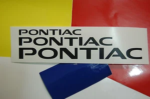 2x PONTIAC VINYL LOGO Sticker car bumper Pair of decals SEE DEAL INSIDE LISTING - Bild 1 von 2